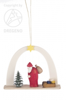 Baumbehang Weihnachtsmann mit Schlitten