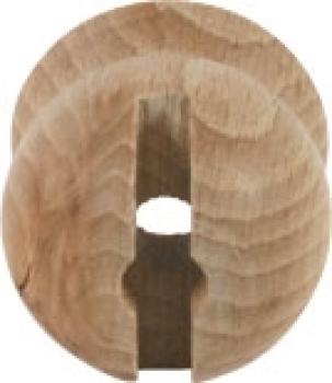 Holztülle Kugelform 4 mm geschlitzt