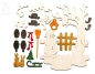 Preview: Bastelsatz Fensterbild Winter
