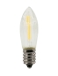 Preview: Spitz-/Riffelkerze mit Flammeneffekt (LED-Filament) 8V-55V/0,1-0,3W - E10