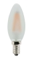 Preview: Kerzenlampe mit Flammeneffekt (LED-Filament) 230V/0,5W - E14 matt