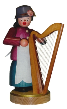 Räucherfrau Harfenjule 21 cm