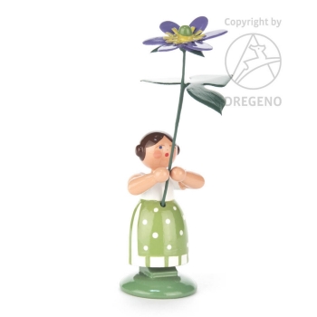 Blumenkind mit Leberblume