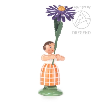 Blumenkind mit Aster
