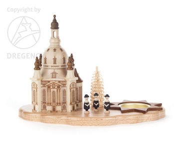 Teelichthalter Dresdener Frauenkirche und Kurrendesänger 