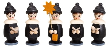 5 Kurrendefiguren 6 cm schwarz