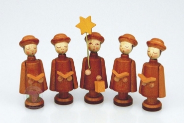 Kurrendefiguren 5er Satz (4 cm) natur