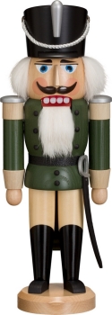 Nussknacker Husar Esche grün 37 cm