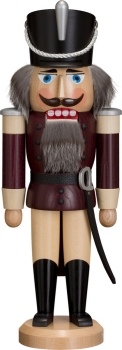 Nussknacker Husar Esche aubergine 37 cm