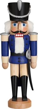 Nussknacker Husar Esche blau 28 cm