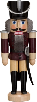 Nussknacker Husar Esche aubergine 28 cm