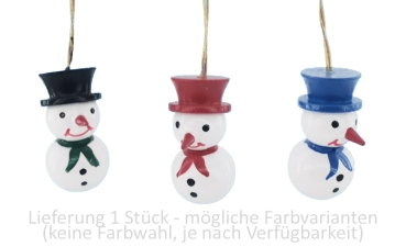 Behang Schneemann farbig mit Zylinder