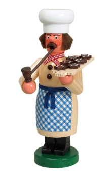 Räuchermann Bäcker mit Zimtsternen 18 cm