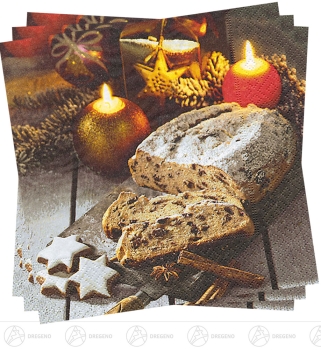 Servietten Christstollen (20)