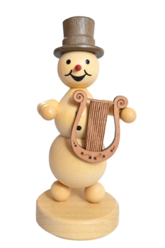 Schneemannmusikant mit Lyra