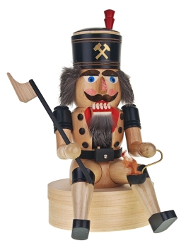 Nussknacker Bergmann sitzend