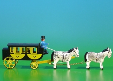 Gespann dopp. Postkutsche (vierspännig)