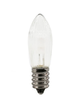 LED-Spitz-/Riffelkerze 8 – 34V/0.2W E10