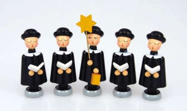 Kurrendefiguren 5er Satz (4 cm) schwarz