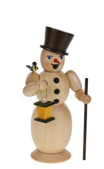 Räuchermann Schneemann natur
