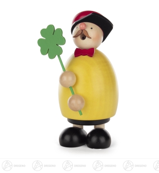 Räuchermann mit Kleeblatt 13 cm