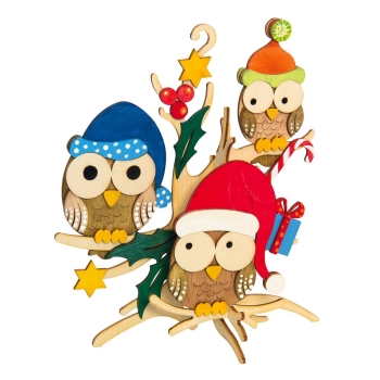 Bastelset Eulenbaum stehend/hängend