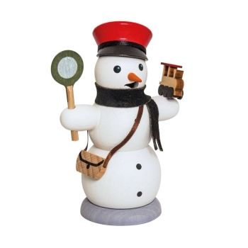 Räucherschneemann Eisenbahner