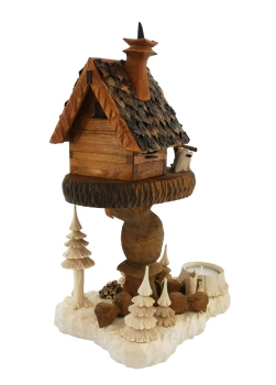 Räucherhexenhaus Zauberwald geschnitzt