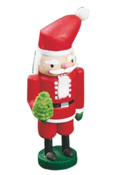 Mini-Nussknacker Weihnachtsmann 8 cm
