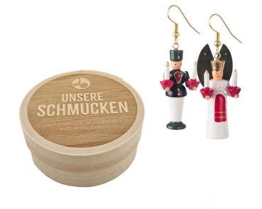 Ohrhänger Engel und Bergmann (2) in Spandose