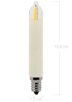 LED-Filament Schaftkerze 23V/0,25W - E10