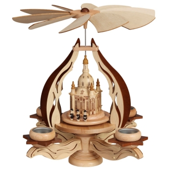Leuchterpyramide - natur Dresdner Frauenkirche