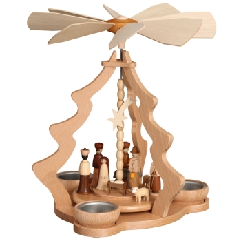 Teelichtpyramide Geburt groß