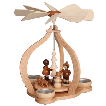 Teelichtpyramide "Winterkinder"
