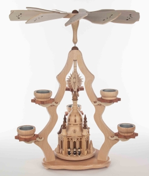 Teelichtpyramide mit Dresdner Frauenkirche