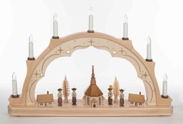 Schwibbogen Seiffener Kirche & Kurrende