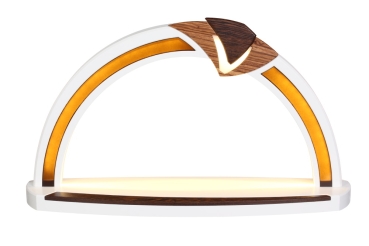 LED-Designbogen Weiß/Wenge