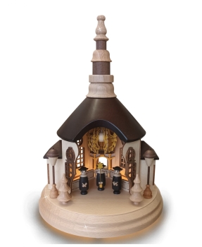 Lichterhaus offene Seiffner Kirche