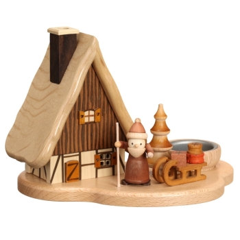 Räucherhaus mit Weihnachtsmann