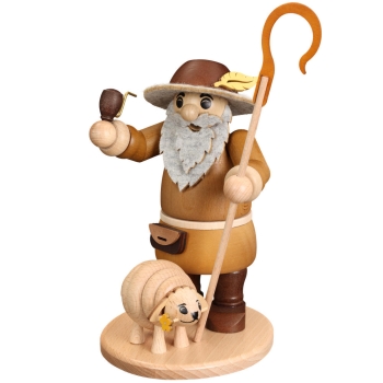 Räucherfigur Schäfer mit Schaf