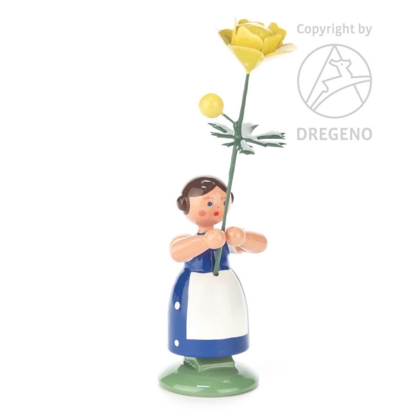 Blumenkind mit Trollblume
