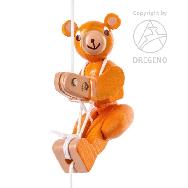 Kletterfigur Teddybär gelb