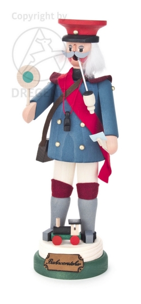 Räuchermann Bahnvorsteher 26 cm