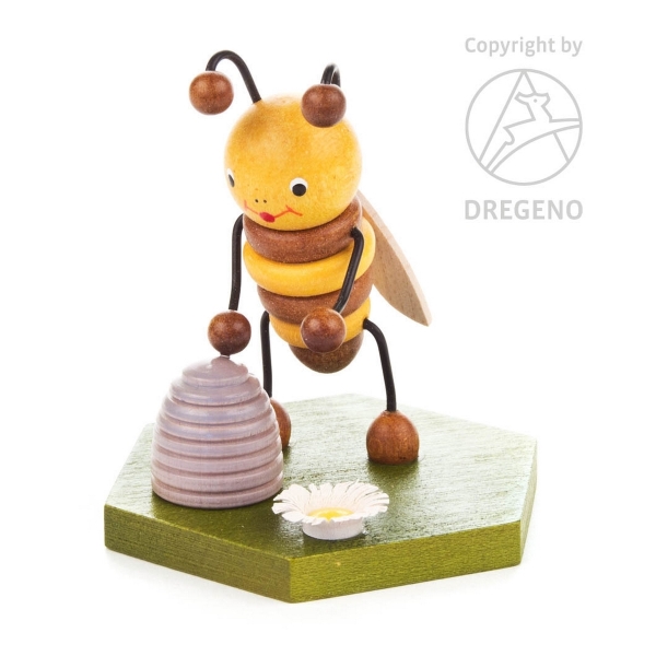 Biene mit Bienenkorb