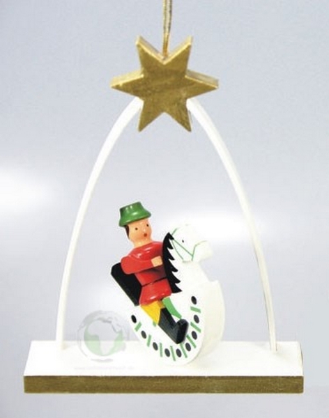 Behang Reiterlein rot im Bogen