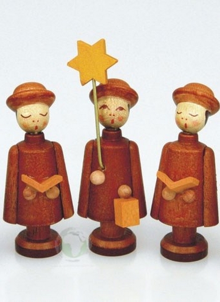 Kurrendefiguren 3er Satz (4 cm) natur