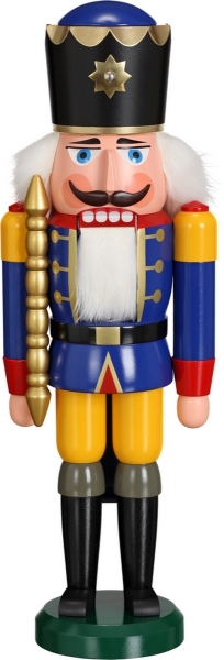 Nussknacker König blau 39 cm