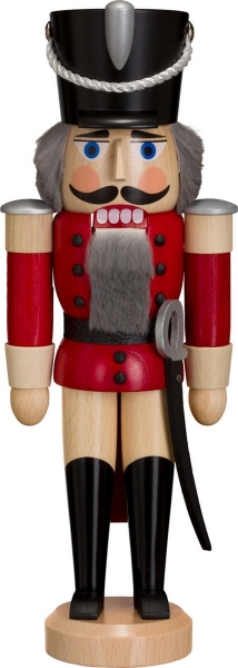 Nussknacker Husar Esche rot 28 cm