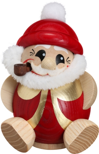 Kugelräuchermann Nikolaus rot-gold