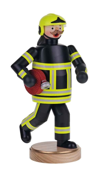 Räuchermann Feuerwehrmann mit Schlauch